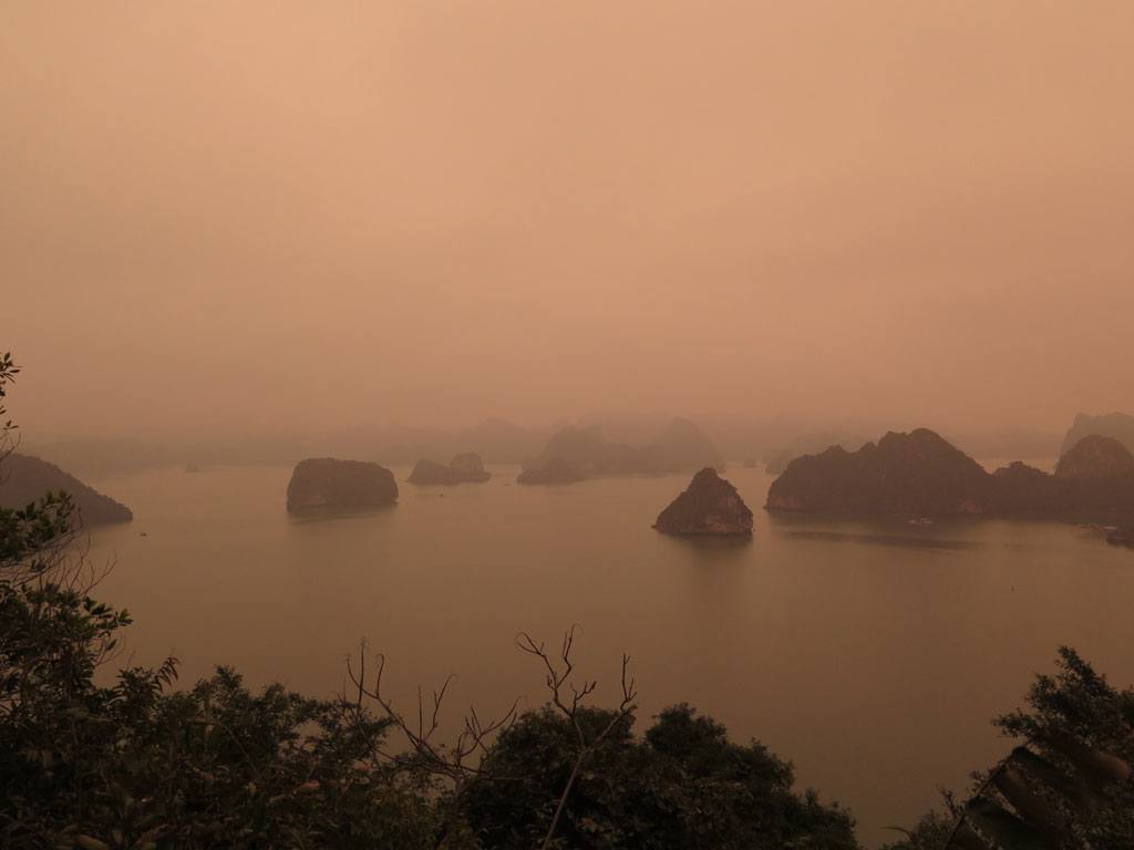 Foggy Ha Long Bay