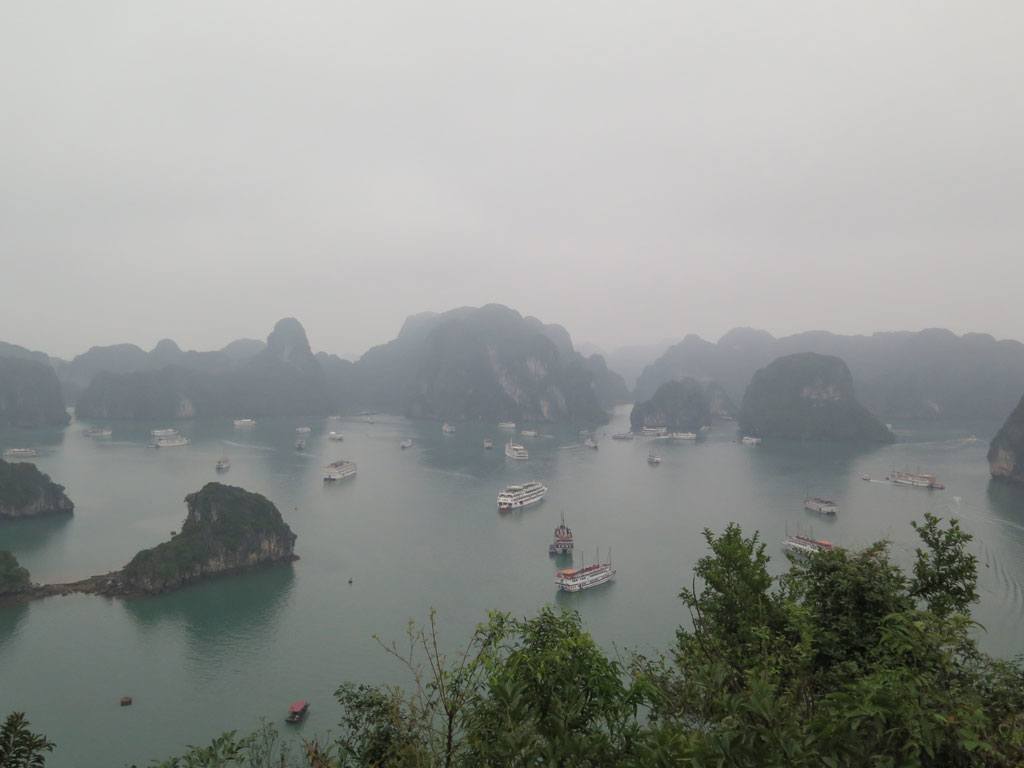 Foggy Ha Long Bay